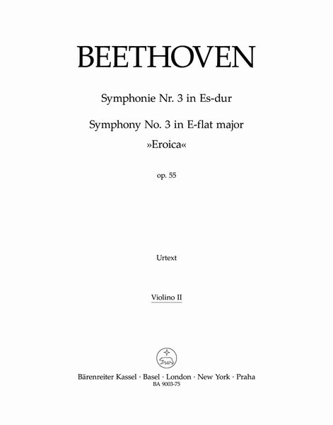 Symphony No. 3 In E Flat Major, Op. 55 (Eroica) : Violin 2 Part.