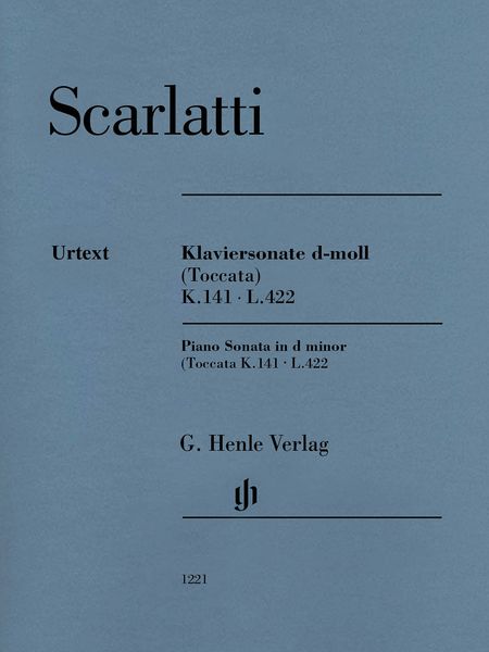 Klaviersonate D-Moll (Toccata), K. 141, L. 422 / edited by Bengt Johnsson.