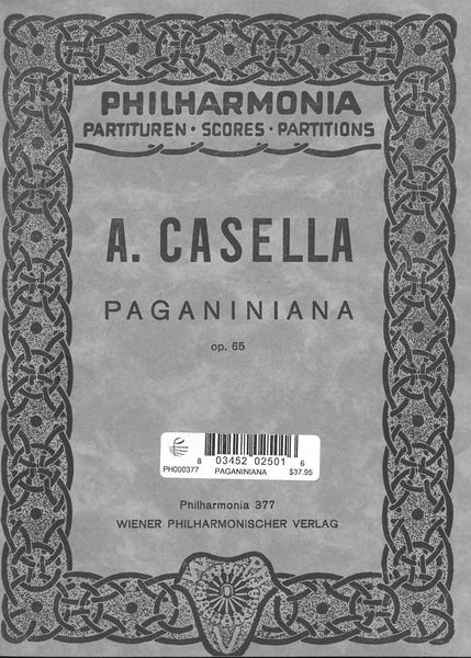 Paganiniana, Op. 65 : For Orchestra.