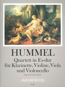 Quartett In Es-Dur : Für Klarinette, Violine, Viola und Violoncello / edited by Michael Jappe.