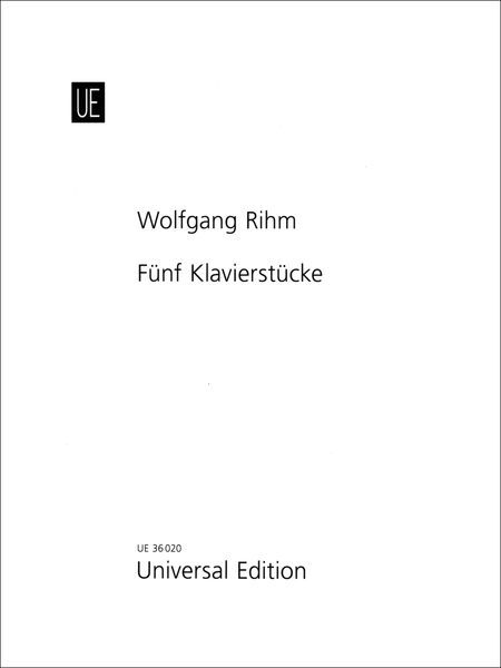 Fünf Klavierstücke (1969).