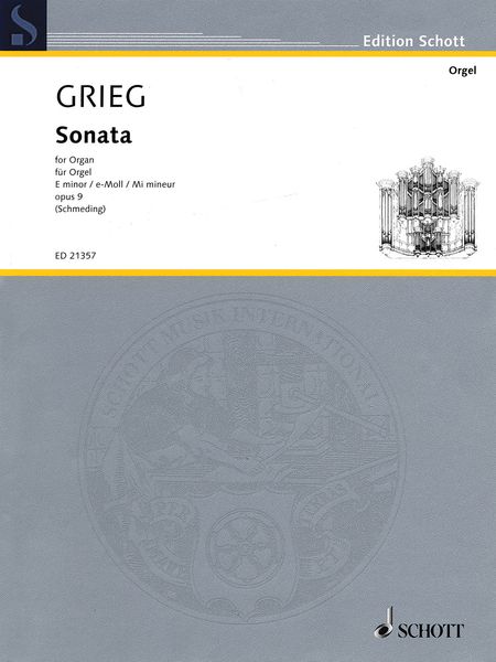 Sonata In E Minor, Op. 9 : For Organ / arranged by Martin Schmedling.