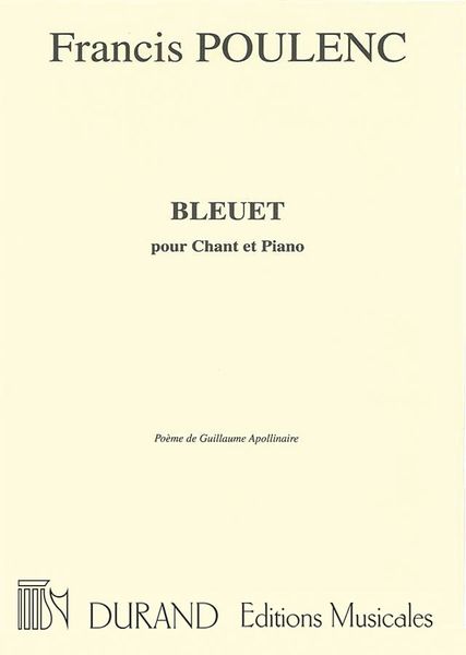 Bleuet : For Mezzo Soprano and Piano.