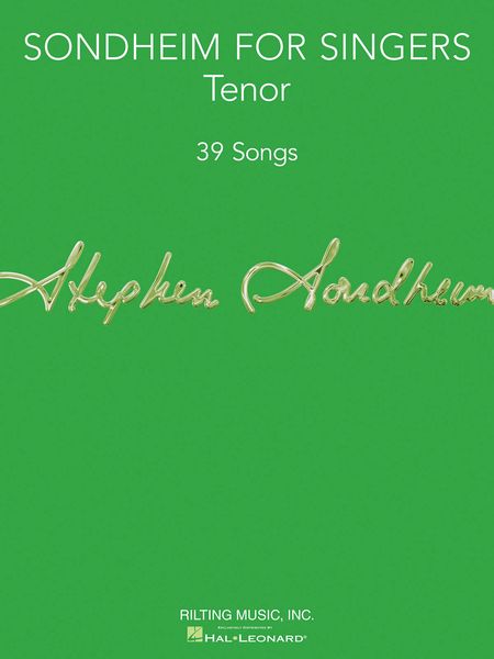 Sondheim For Singers : Tenor - 39 Songs.