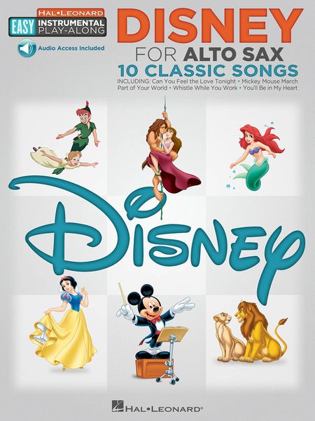 Disney For Alto Sax : 10 Classic Songs.