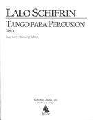 Tango : Para Percusion (1997).