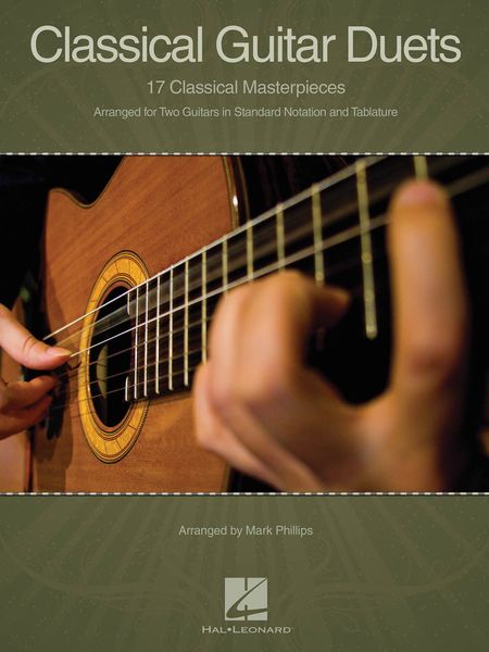 Classical Guitar Duets : 17 Classical Masterpieces arr. For Two Guitars In Standard Notation & Tab.