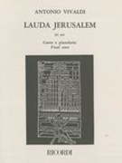 Lauda Jerusalem, RV 609 : Canto E Pianoforte [L/E].