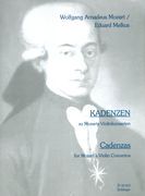 Kadenzen Zu Mozarts Violinkonzerten = Cadenzas For Mozart's Violin Concertos.