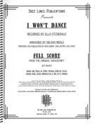 I Won't Dance : For Voice and Big Band / arranged by Nelson Riddle.