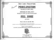 Proclamation : For Big Band / edited by Rob Duboff and Jeffrey Sultanof.