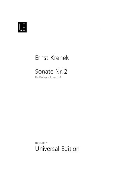 Sonate Nr. 2, Op. 115 : Für Violine Solo (1948).