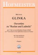 Overtüre Zu Ruslan und Ludmila, As 3rd Movement To The Unfinished Sonata In D Min. : For Viola & Pf.
