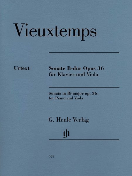 Sonata In B Flat Major, Op. 36 : For Piano and Viola / edited by Peter Jost.