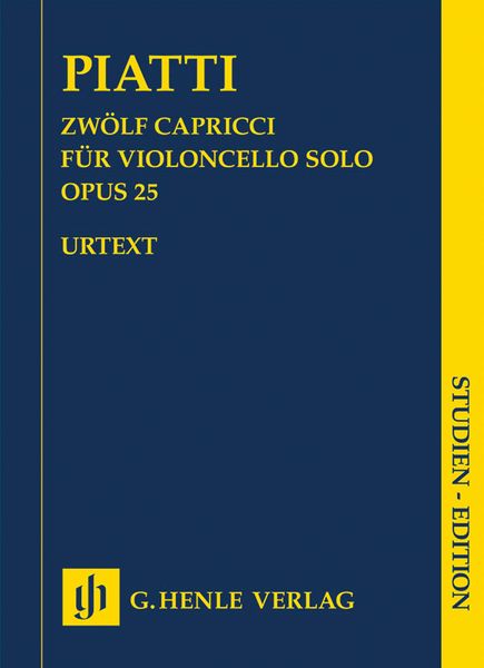 Zwölf Capricci, Op. 25 : Für Violoncello Solo / edited by Christian Bellisario.