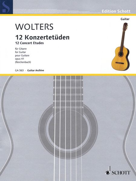 12 Konzertetüden, Op. 41 : Für Gitarre (2012) / edited by Gerhard Reichenbach.