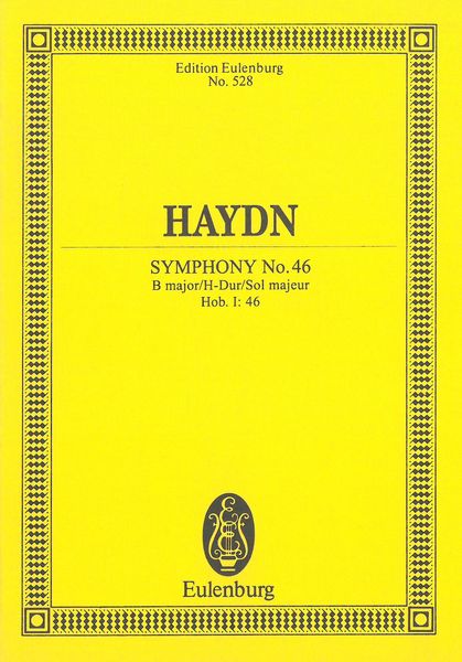 Symphony No. 46 In B Major : Hob. I:46 / edited by Gwilym Beechey.