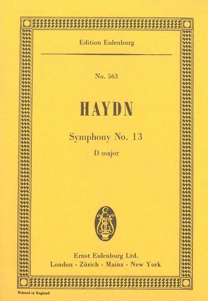 Symphony No. 13 In D Major / Ed. by Christa Landon.