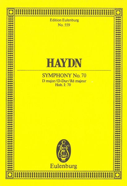 Symphony No. 70 In D Major / Ed. by H.C. Robbins Landon.