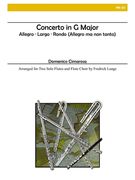 Concerto In G Major : For Two Solo Flutes & Flute Choir / arr. by Frederick Lange.