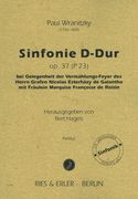 Sinfonie D-Dur, Op. 37 (P 23) / edited Bert Hagels.