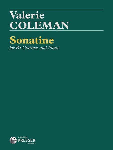 Sonatine : For B Flat Clarinet and Piano.