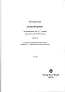 Gedankensplitter : Für Sopran, Sprecher, Klarinette, Harfe, Weinglas In A, Semanterion und Klavier.