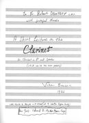 Short Lecture On The Clarinet : For Clarinet In B Flat and Speaker (1976).