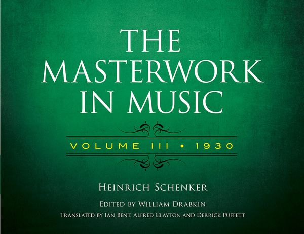 Masterwork In Music, Vol. 3 : 1930 / edited by William Drabkin.