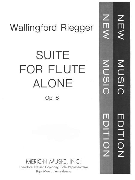 Suite, Op. 8 : For Flute Alone.