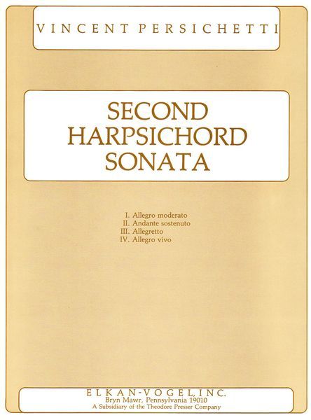 Second Harpsichord Sonata, Op. 146.