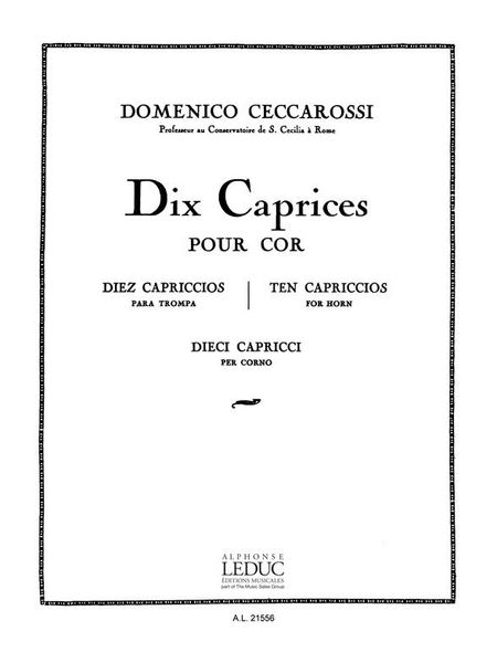 10 Caprices : For Horn.