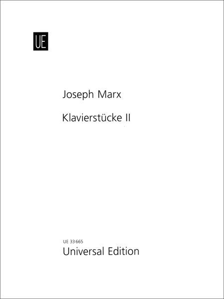 Klavierstücke II : Aus Dem Nachlass / edited by Jonathan Powell.