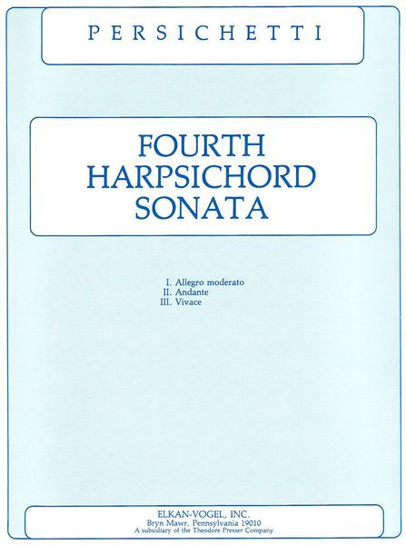 Fourth Harpsichord Sonata, Op. 151.