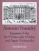 Cassation In F Major : For Five Violas Or Four Violas and Bassoon (Violincello).
