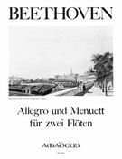 Allegro und Menuett : Für Zwei Flöten.