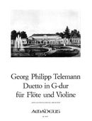 Duet In G Major · TWV 40:111 (From der Getreue Music=Meister) : Flute (Treble Recorder) and Violin.