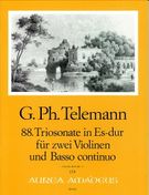 88. Triosonate In Es-Dur · TWV 42:Es1 - Tafelmusik I : Für 2 Violinen und BC.