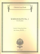 Karnavalito No. 1 : For Solo Piano (2013).