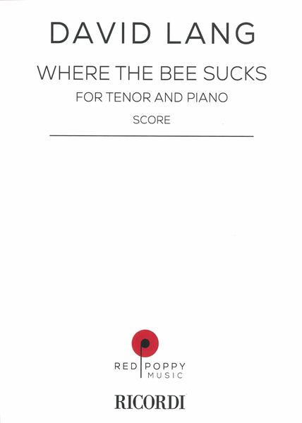 Where The Bee Sucks : For Tenor and Piano.