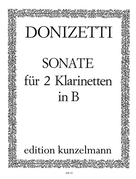 Sonata : Für 2 Klarinetten In B.