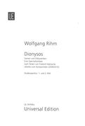 Dionysos - Szenen und Dithyramben : Eine Opernphantasie (2009/10) - 1. und 2 Bild.