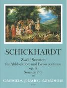 Zwölf Sonaten, Op. 17 : Für Altblockflöte und Basso Continuo - Sonaten 7-9.