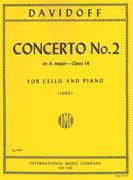Concerto No. 2 In A Major, Op. 14 : For Violoncello and Piano.