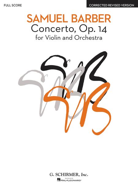 Concerto, Op. 14 : For Violin and Orchestra / Corrected Revised Edition by David Flachs.