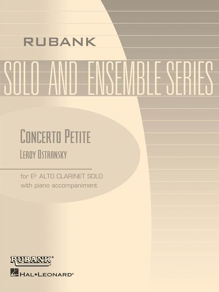 Concerto Petite : Alto Clarinet Solo With Piano - Grade 3.5.