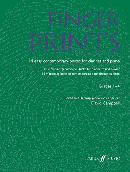 Fingerprints For Clarinet and Piano, Grade 1-4.