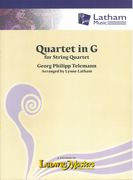 Quartet In G : For String Quartet / arranged by Lynne Latham.