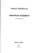 American Scripture : For Concert Band (2011).