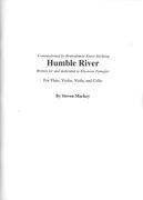 Humble River : For Flute, Violin, Viola and Cello (1997).